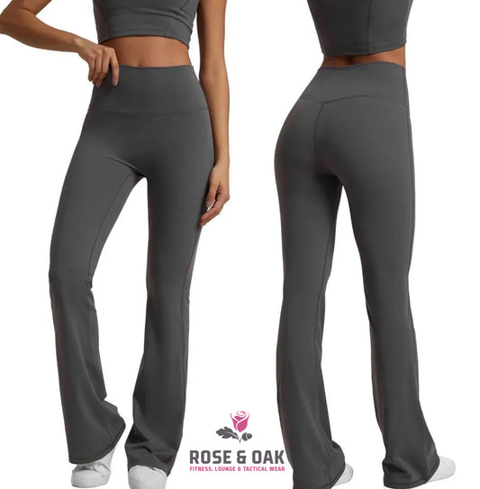 High waist sports Yoga flared pants for women